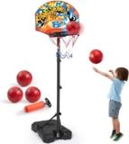 כדורסל מתכוונן עם 2 כדורים מתנפחים